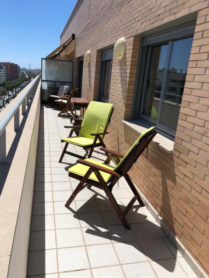 Atico Mirador Paseo Antonio Banderas Primera Linea De Playa Y Piscina Málaga Esterno foto